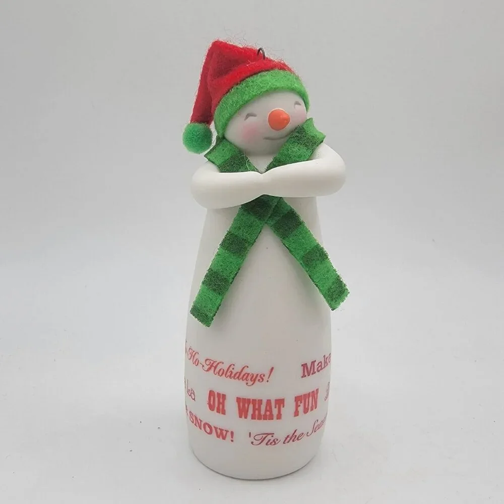 Merry Wishes Snowman Hallmark Keepsake Ornament 2014 Christmas. ‎ New In Box.